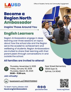 Region Ambassador English Learners